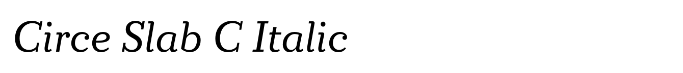 Circe Slab C Italic image